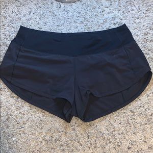black lululemon shorts that are soft and cute:))